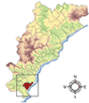 Immagine: mappa con la posizione del Comune di Alassio