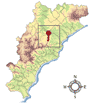 Immagine: mappa con la posizione del Comune di Altare