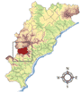 Immagine: mappa con la posizione del Comune di Bardineto