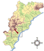 Immagine: mappa con la posizione del Comune di Boissano