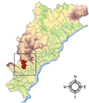 Immagine: mappa con la posizione del Comune di Castelvecchio di Rocca Barbena