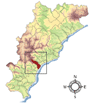 Immagine: mappa con la posizione del Comune di Loano