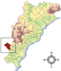 Immagine: mappa con la posizione del Comune di Nasino