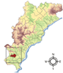 Immagine: mappa con la posizione del Comune di Ortovero