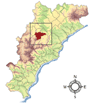 Immagine: mappa con la posizione del Comune di Pallare
