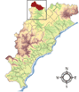 Immagine: mappa con la posizione del Comune di Piana Crixia