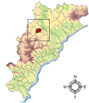 Immagine: mappa con la posizione del Comune di Plodio